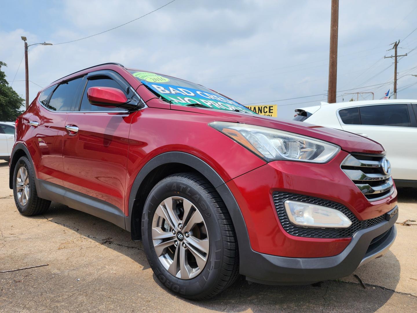 2016 RED Hyundai Santa Fe SPORT (5XYZU3LBXGG) , AUTO transmission, located at 2660 S.Garland Avenue, Garland, TX, 75041, (469) 298-3118, 32.885551, -96.655602 - Welcome to DallasAutos4Less, one of the Premier BUY HERE PAY HERE Dealers in the North Dallas Area. We specialize in financing to people with NO CREDIT or BAD CREDIT. We need proof of income, proof of residence, and a ID. Come buy your new car from us today!! This is a Very clean 2016 HYUNDAI SAN - Photo#1